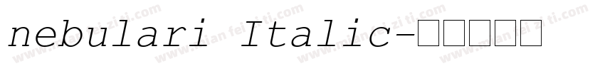 nebulari Italic字体转换